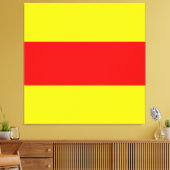 vlag van twee maritieme nautische letters canvas afdruk (Insitu (Woonkamer))