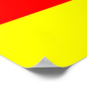 vlag van twee maritieme nautische letters poster (Hoek)