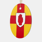 Vlag van Ulster Keramisch Ornament (Links)