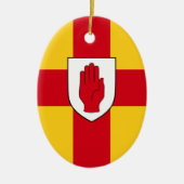 Vlag van Ulster Keramisch Ornament (Voorkant)