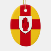 Vlag van Ulster Keramisch Ornament (Achterkant)