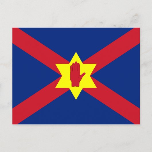 Vlag van Ulster Nation (Noord-Ierland) Briefkaart (Voorkant)