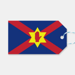 Vlag van Ulster Nation (Noord-Ierland) Cadeaulabel