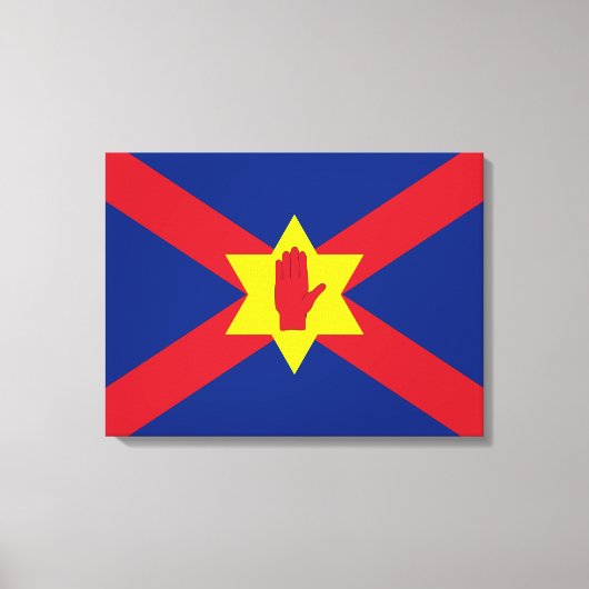Vlag van Ulster Nation (Noord-Ierland) Canvas Afdruk (Voorkant)