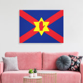 Vlag van Ulster Nation (Noord-Ierland) Canvas Afdruk (Insitu (Woonkamer))