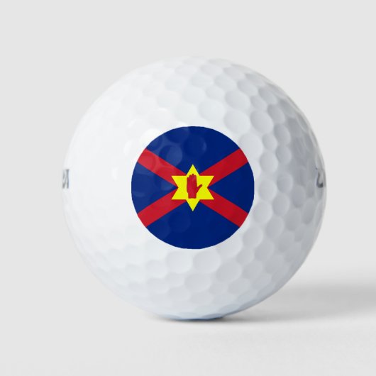 Vlag van Ulster Nation (Noord-Ierland) Golfballen (Voorkant)
