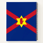 Vlag van Ulster Nation (Noord-Ierland) Notitieboek (Achterkant)