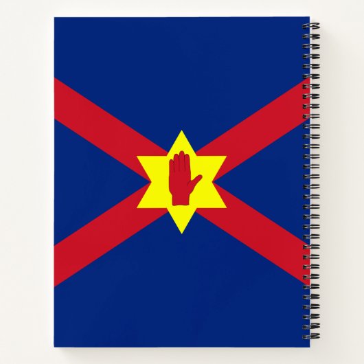 Vlag van Ulster Nation (Noord-Ierland) Notitieboek (Achterkant)
