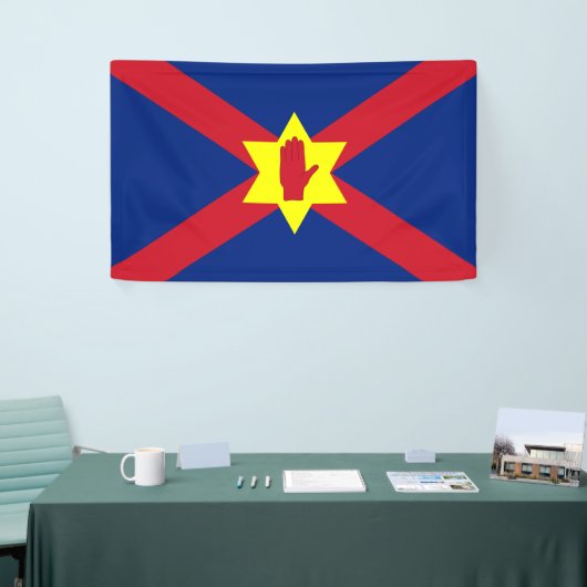 Vlag van Ulster Nation (Noord-Ierland) Spandoek (Beurs)