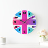 Vlag van Unievaartuig in Bright Waterverven Grote Klok (Huis)