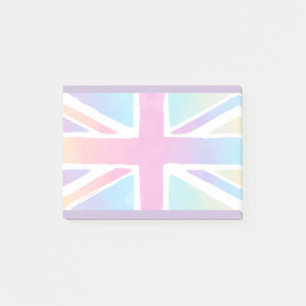 Vlag van Unievaartuig in Bright Waterverven Post-it® Notes