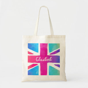 Vlag van Unievaartuig in Bright Waterverven Tote Bag