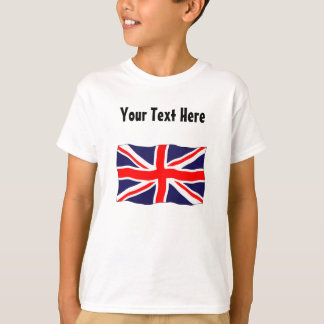 Vlag van Union Jack - met Jouw tekst! T-shirt