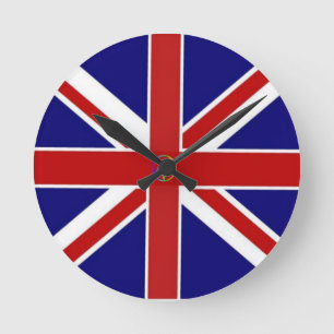 Vlag van Union Jack Pentagram Ronde Klok