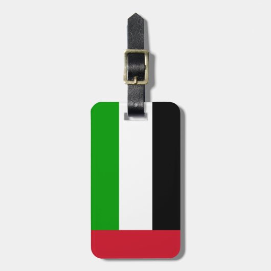 Vlag van United Arab Emirates Easy ID Personal Bagagelabel (Voorkant verticaal)