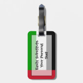 Vlag van United Arab Emirates Easy ID Personal Bagagelabel (Achterkant verticaal)