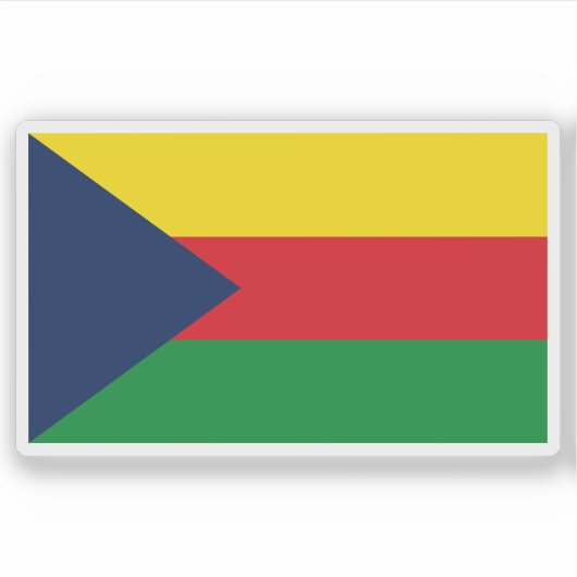 Vlag van Upala, Costa Rica Sticker (Voorkant)