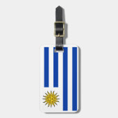 Vlag van Uruguay Bagagelabel (Voorkant verticaal)