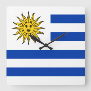 Vlag van Uruguay Banda ten oosten Vierkante Klok