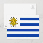 Vlag van Uruguay Briefkaart (Voorkant / Achterkant)