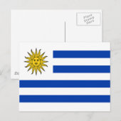 Vlag van Uruguay Briefkaart (Voorkant / Achterkant)