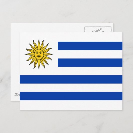 Vlag van Uruguay Briefkaart (Voorkant / Achterkant)