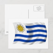 Vlag van Uruguay Briefkaart (Voorkant / Achterkant)