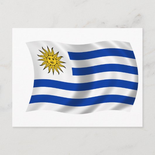 Vlag van Uruguay Briefkaart (Voorkant)