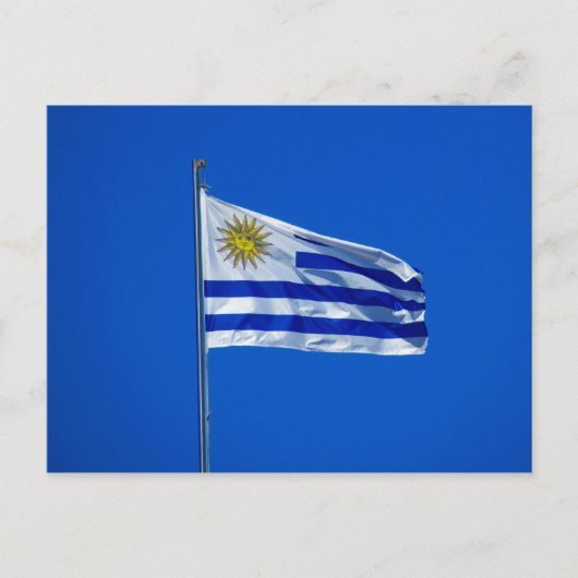vlag van uruguay briefkaart (Voorkant)