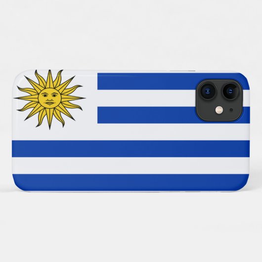 Vlag van Uruguay Case-Mate iPhone Case (Achterkant (horizontaal))