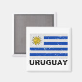  vlag van Uruguay Magneet (Voorkant / Achterkant)