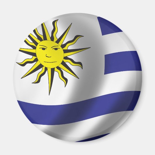 Vlag van Uruguay Magneet (Voorkant)