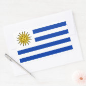 Vlag van Uruguay Rechthoekige Sticker (Envelop)