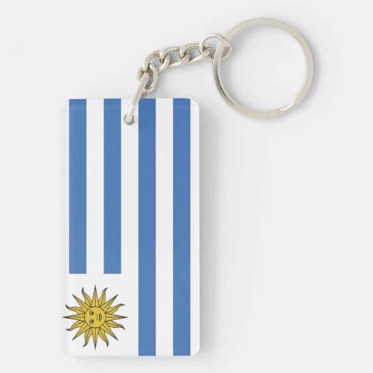 Vlag van Uruguay Sleutelhanger (achterkant)