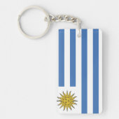 Vlag van Uruguay Sleutelhanger (Voorkant)