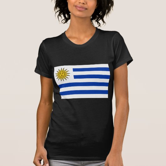 Vlag van Uruguay T-shirt (Voorkant)