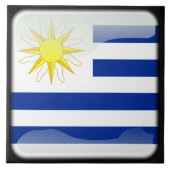 Vlag van Uruguay Tegeltje (Voorkant)