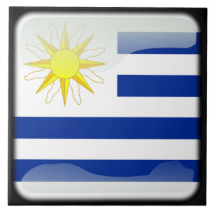 Vlag van Uruguay Tegeltje