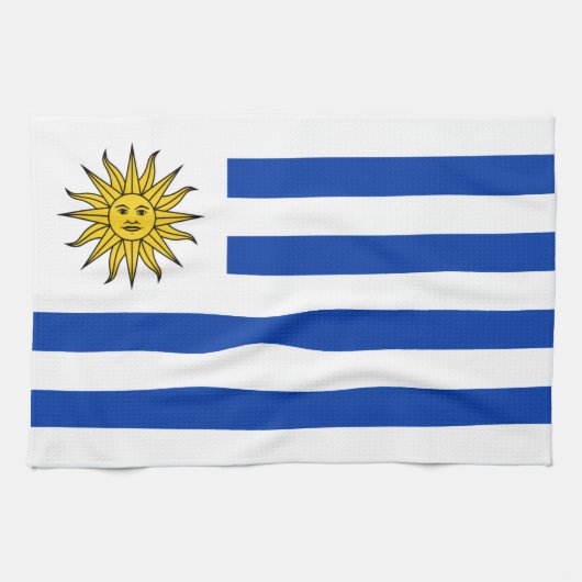 Vlag van Uruguay Theedoek (Horizontaal)
