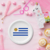 Vlag van Uruguay (Uruguay) Papieren Bordje (Feest)