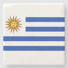 Vlag van Uruguay (Uruguay) Stenen Onderzetter