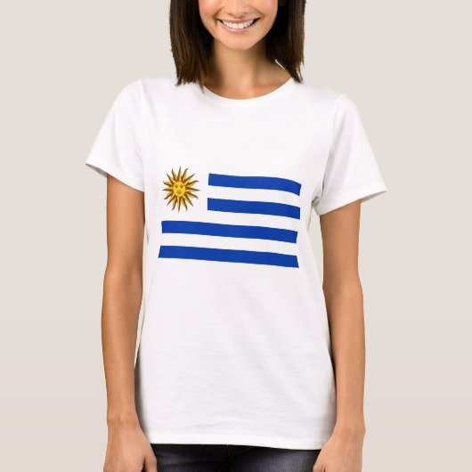 Vlag van Uruguay (Uruguay) T-shirt (Voorkant)