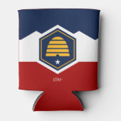 Vlag van Utah (Bijenkorf Vlag) Blikjeskoeler (Voorkant)