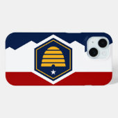 Vlag van Utah (Bijenkorf Vlag) Case-Mate iPhone Case (Achterkant (horizontaal))