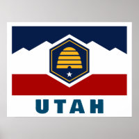Vlag van Utah (Bijenkorf Vlag)