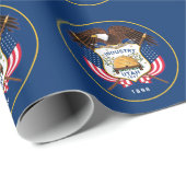 Vlag van Utah Cadeaupapier (Rol Hoek)