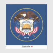Vlag van Utah Sticker (Vel)