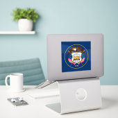 Vlag van Utah Sticker (Laptop op bureau)