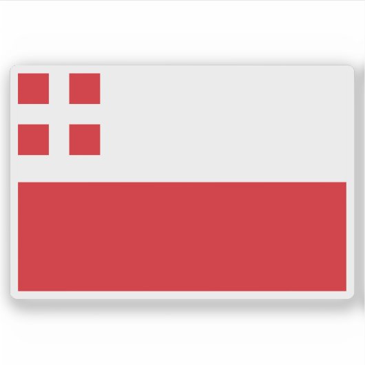 Vlag van Utrecht, Nederland Sticker (Voorkant)
