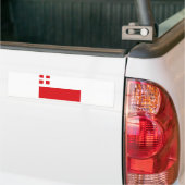 Vlag van Utrecht (provincie) Bumpersticker (Op Truck)